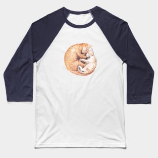Cuddling Cats Yin Yang Baseball T-Shirt
